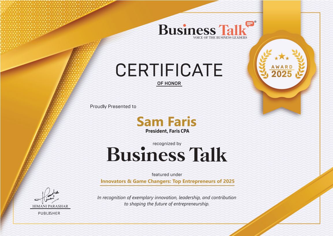 Business Talk - Investors & Game Changers - Top Entrepreneurs of 2025 Award